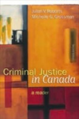 Criminal Justice in Canada: : A Reader, Second ... 0176224807 Book Cover