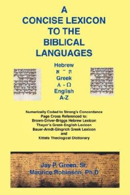 Concise Lexicon to the Biblical Languages 1589603087 Book Cover