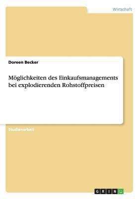 Möglichkeiten des Einkaufsmanagements bei explo... [German] 3656516189 Book Cover