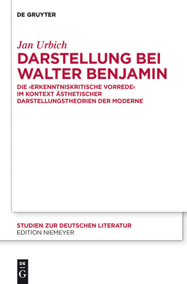 Darstellung bei Walter Benjamin [German] 311026515X Book Cover