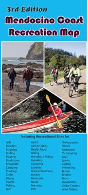 Paperback Mendocino Coast Recreation Map : 3rd Edition Book