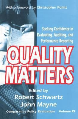 Quality Matters: Seeking Confidence in Evaluati... 0765802562 Book Cover