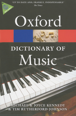 The Oxford Dictionary of Music 0199578540 Book Cover