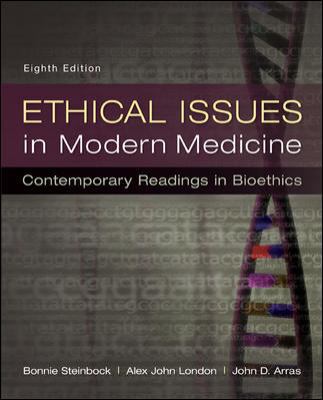 Ethical Issues in Modern Medicine: Contemporary... 0073535869 Book Cover