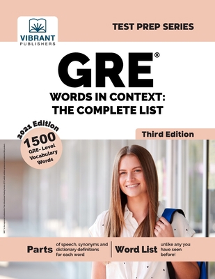 GRE Words In Context: The Complete List (Third ... 1636510221 Book Cover