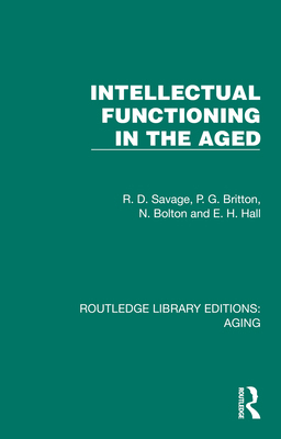 Intellectual Functioning in the Aged 1032696540 Book Cover
