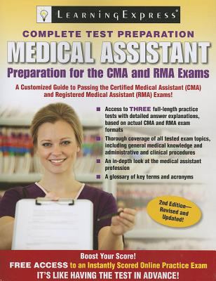Medical Assistant Exam: Preparation for the CMA... 157685924X Book Cover