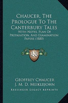 Chaucer, The Prologue To The Canterbury Tales: ... 1165753618 Book Cover