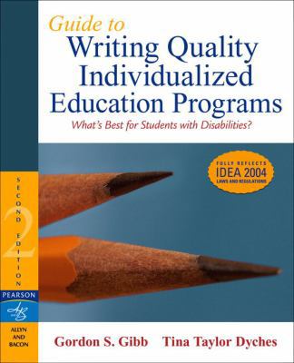 Guide to Writing Quality Individualized Educati... 0205495451 Book Cover