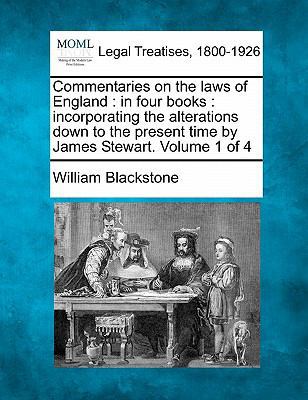 Commentaries on the laws of England: in four bo... 1240019181 Book Cover