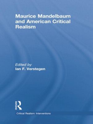 Maurice Mandelbaum and American Critical Realism 113879791X Book Cover