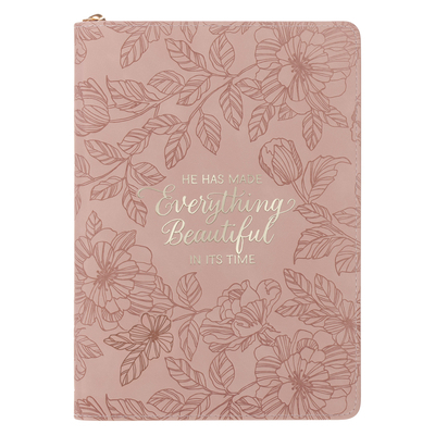 Journal Classic Zip Pink Everything Beautiful E... B0DZKWRSCL Book Cover