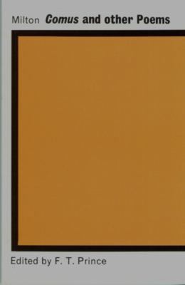 Comus and Other Poems 0199110255 Book Cover