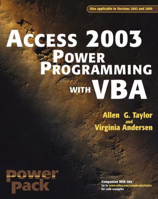 Access?2003 Power Programming with VBA 0764525883 Book Cover