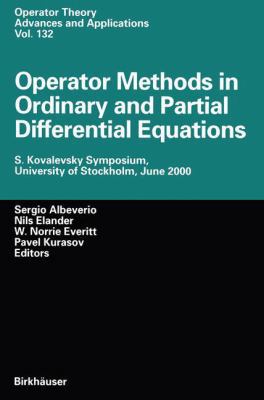 Operator Methods in Ordinary and Partial Differ... 3034894791 Book Cover