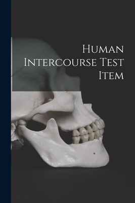 Human Intercourse Test Item 1014230063 Book Cover