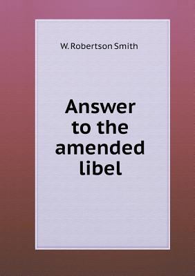 Answer to the amended libel 5518722508 Book Cover