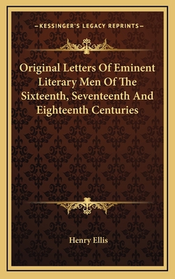 Original Letters of Eminent Literary Men of the... 116340215X Book Cover
