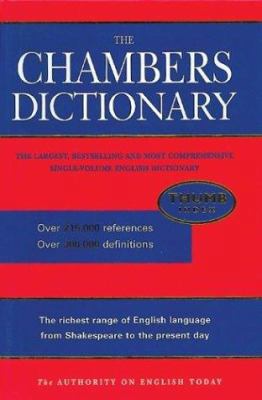 The Chambers Dictionary 0550140050 Book Cover