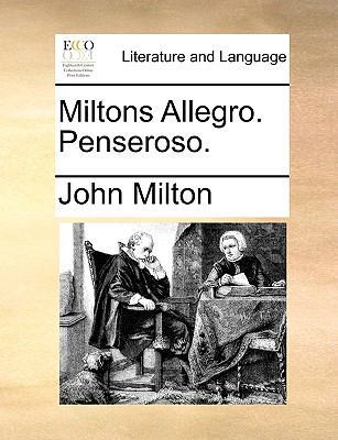 Miltons Allegro. Penseroso. [German] 1170132405 Book Cover