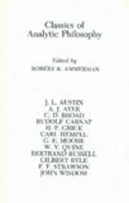 Classics of Analytic Philosophy 0872201023 Book Cover