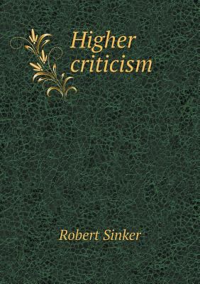 Higher criticism 5518813007 Book Cover