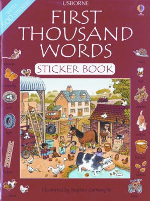 First Thousand Words Sticker Book English 0794504620 Book Cover