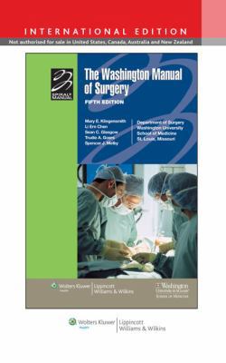 The Washington Manual of Surgery 1451108664 Book Cover