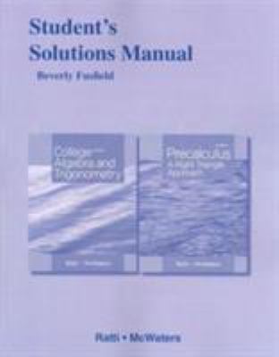 Student's Solutions Manual for College Algebra ... 0321867475 Book Cover