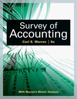 Survey of Accounting 1305961889 Book Cover