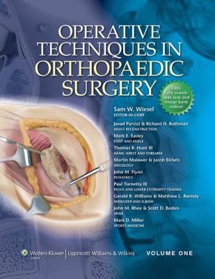 Operative Techniques in Orthopaedic Surgery (4 ... 0781763703 Book Cover