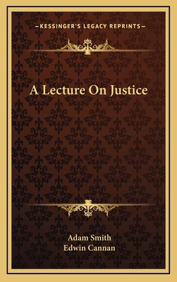 A Lecture on Justice 1163388408 Book Cover