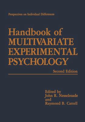 Handbook of Multivariate Experimental Psychology 1461282322 Book Cover