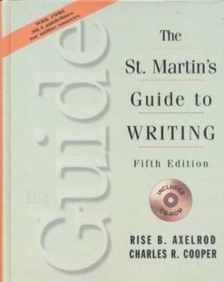 The St. Martin's Guide to Writing 0312116349 Book Cover