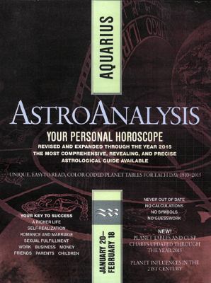 AstroAnalysis: Aquarius (AstroAnalysis Horoscopes) 0425175685 Book Cover