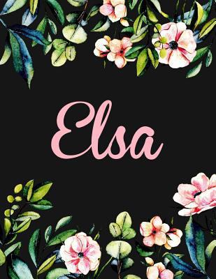 Elsa: Personalised Name Notebook/Journal Gift For Women & Girls 100 Pages 1719546789 Book Cover