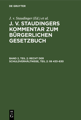 Recht Der Schuldverhältnisse, Teil 2: §§ 433-630 [German] 3112600835 Book Cover