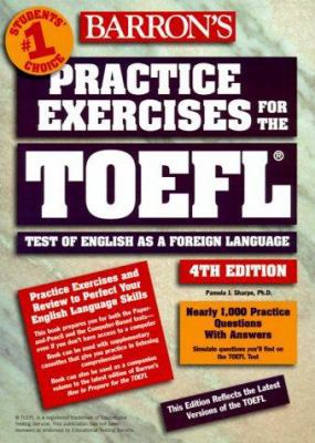 Barron's Practice Exercises for the Toefl: Test... 0764111566 Book Cover