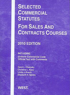 Selected Commercial Statutes for Sales and Cont... 0314262296 Book Cover