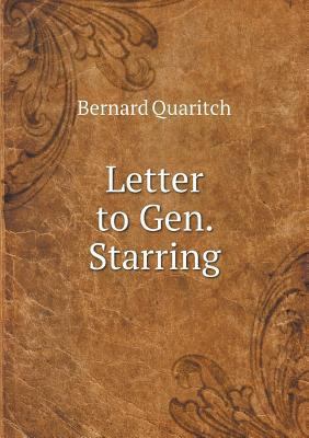 Letter to Gen. Starring 5518912471 Book Cover