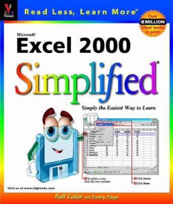 Microsoft Excel 2000 Simplified (Idg's 3-D Visual) 0764560530 Book Cover