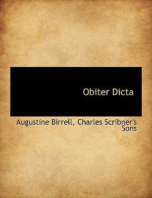 Obiter Dicta 1140279521 Book Cover