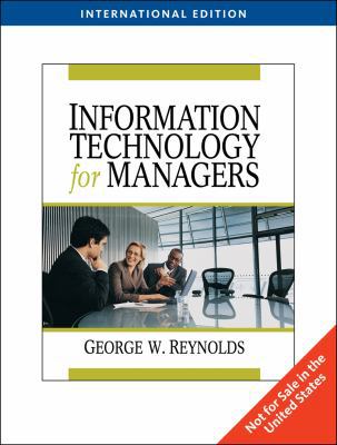 Information Technology for Managers 0538745665 Book Cover