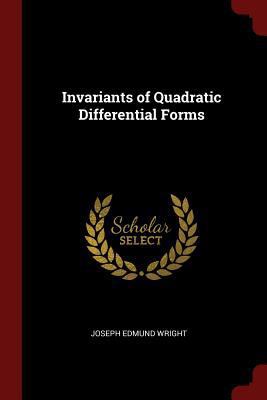 Invariants of Quadratic Differential Forms 1375417258 Book Cover