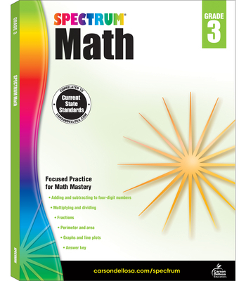 Spectrum Math Workbook, Grade 3: Volume 4 1483808718 Book Cover
