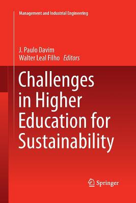 Challenges in Higher Education for Sustainability 3319373307 Book Cover