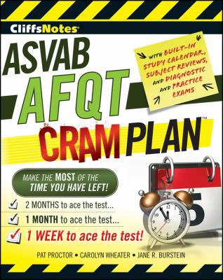 CliffsNotes ASVAB AFQT Cram Plan 0470598891 Book Cover