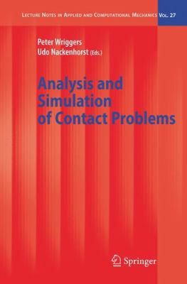 Analysis and Simulation of Contact Problems 3540317600 Book Cover