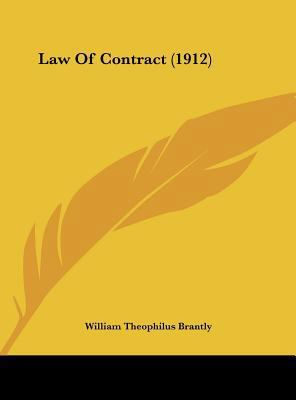 Law of Contract (1912) 1161790756 Book Cover