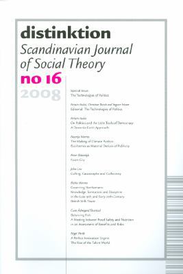 Distinktion, No. 16: Scandinavian Journal of So... 8779343368 Book Cover